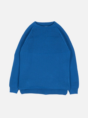 Nanamica 5G Crew Neck Sweater Ocean Blue - OALLERY