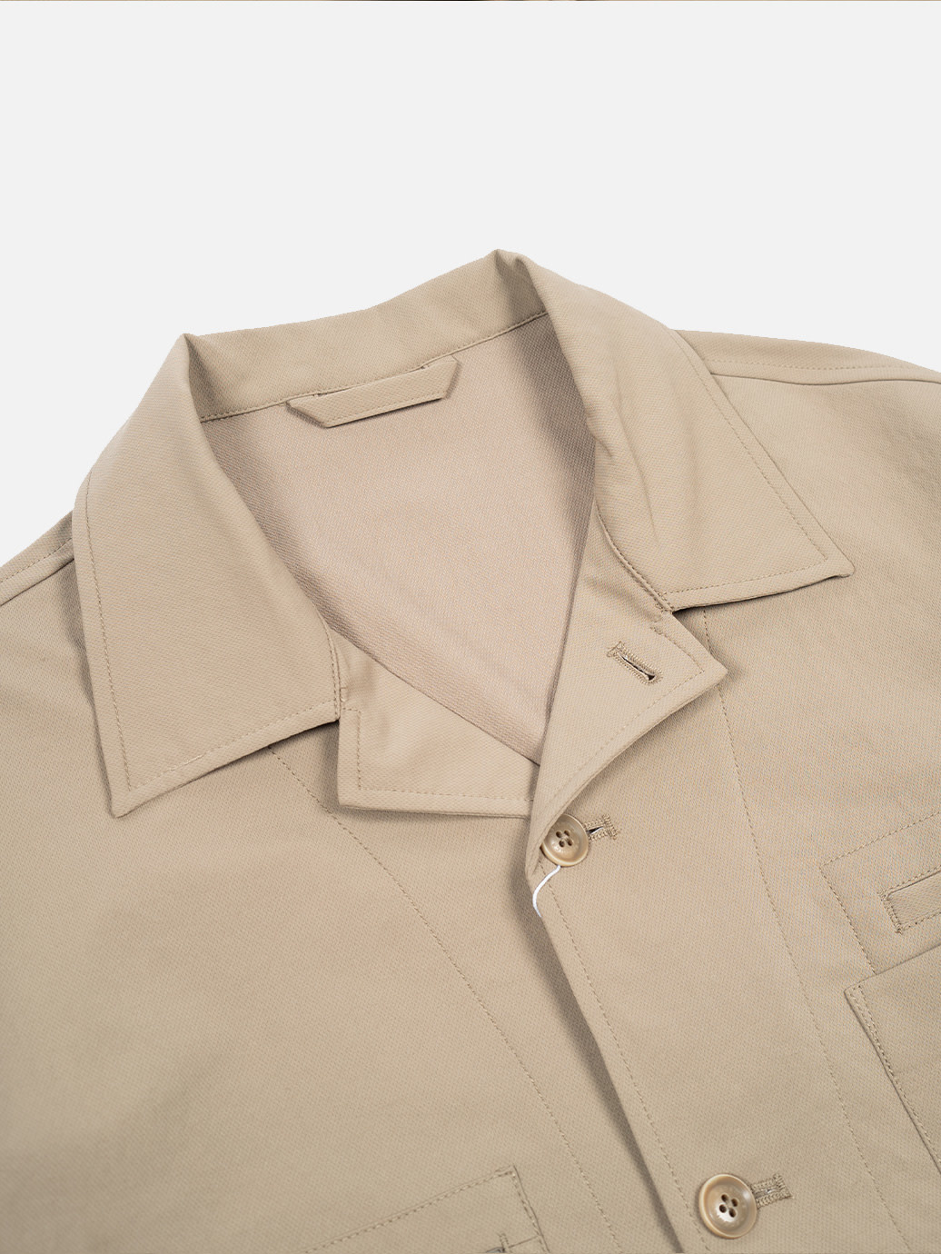 Nanamica ALPHADRY Shirt Jacket Taupe - OALLERY