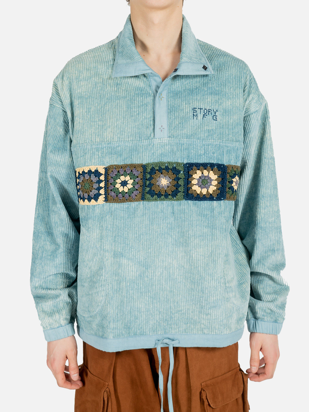 Story MFG Polite Pullover Sky Corduroy - OALLERY