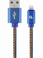 CableXpert 8-Pin kabel Denim Blue Jeans 1 meter