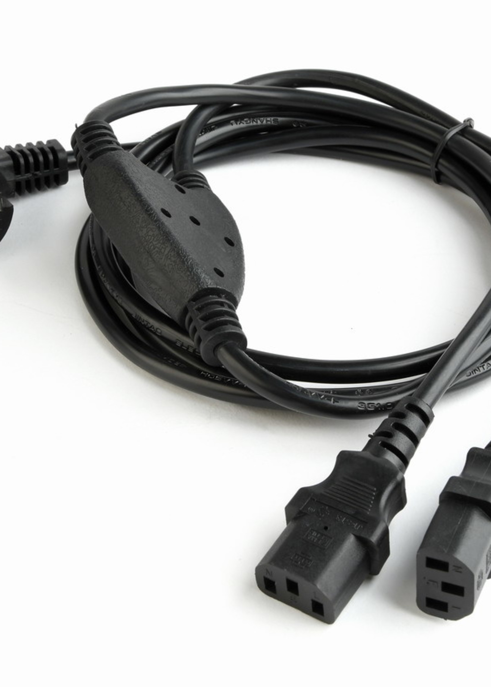 CableXpert Netsnoer (C13) splitter VDE 2 meter Zwart