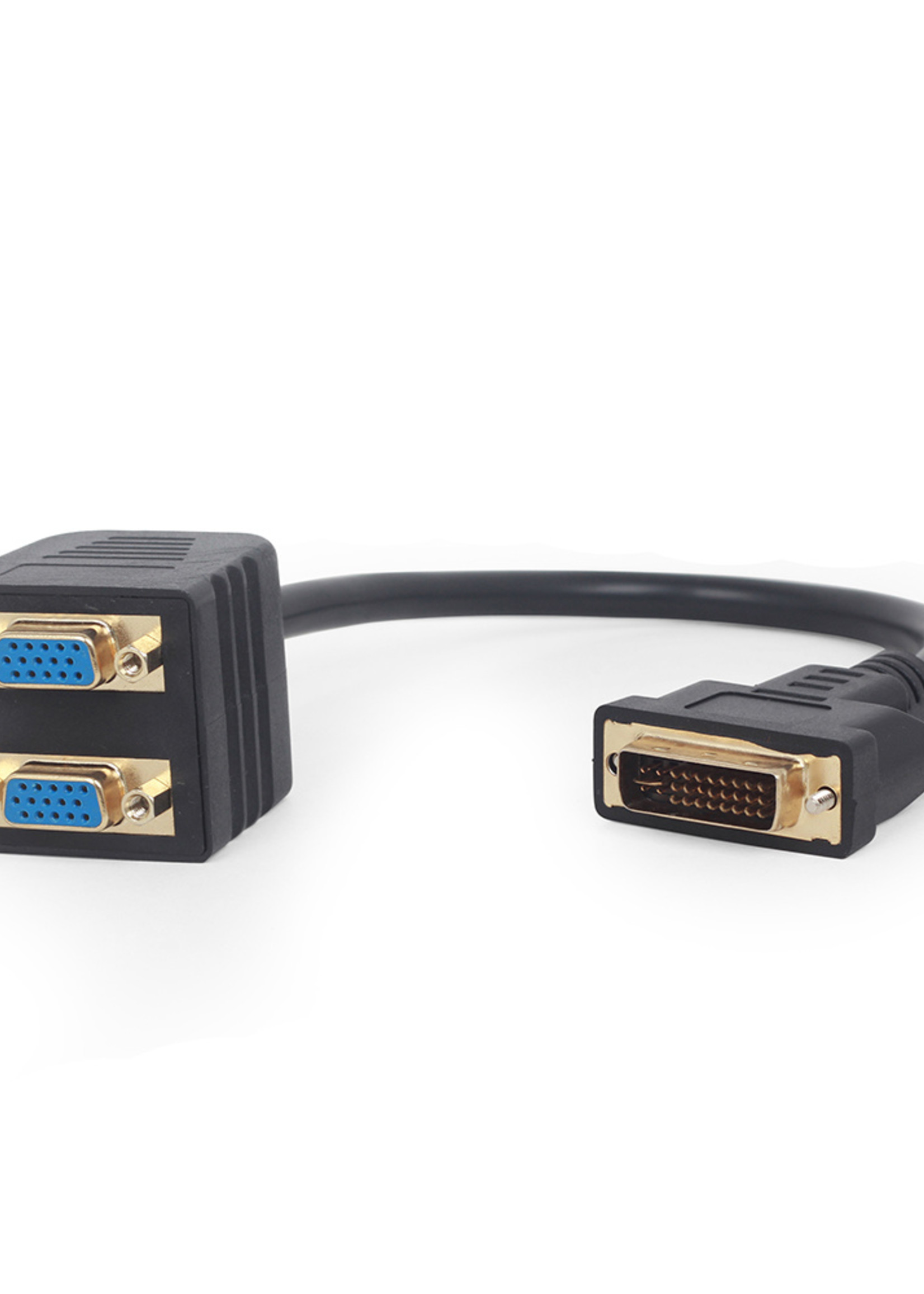 CableXpert Passieve DVI - VGA x 2 splitterkabel, 0,3 m