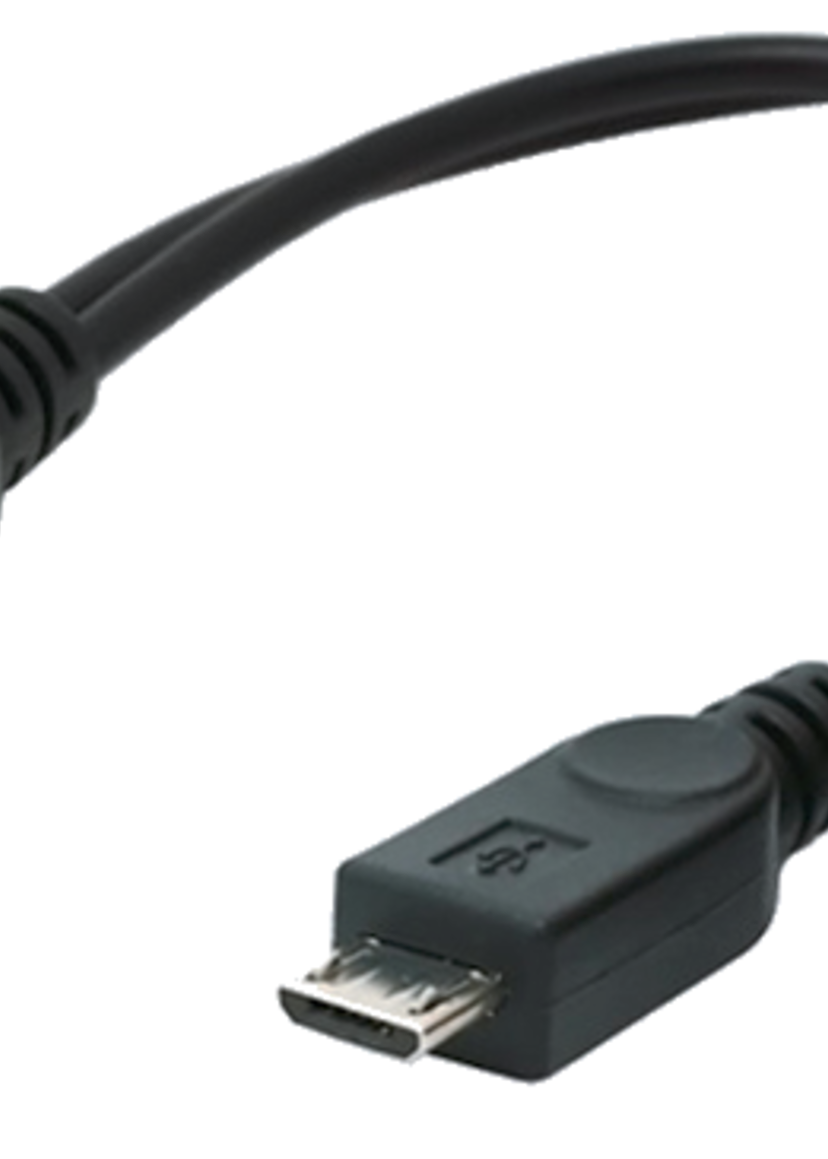 CableXpert USB OTG-kabel, micro USB + voeding, 15 cm