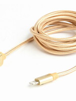 CableXpert 8-Pin kabel katoen, 1.8 meter goud