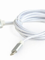 CableXpert 8-Pin kabel katoen, 1.8 meter zilver