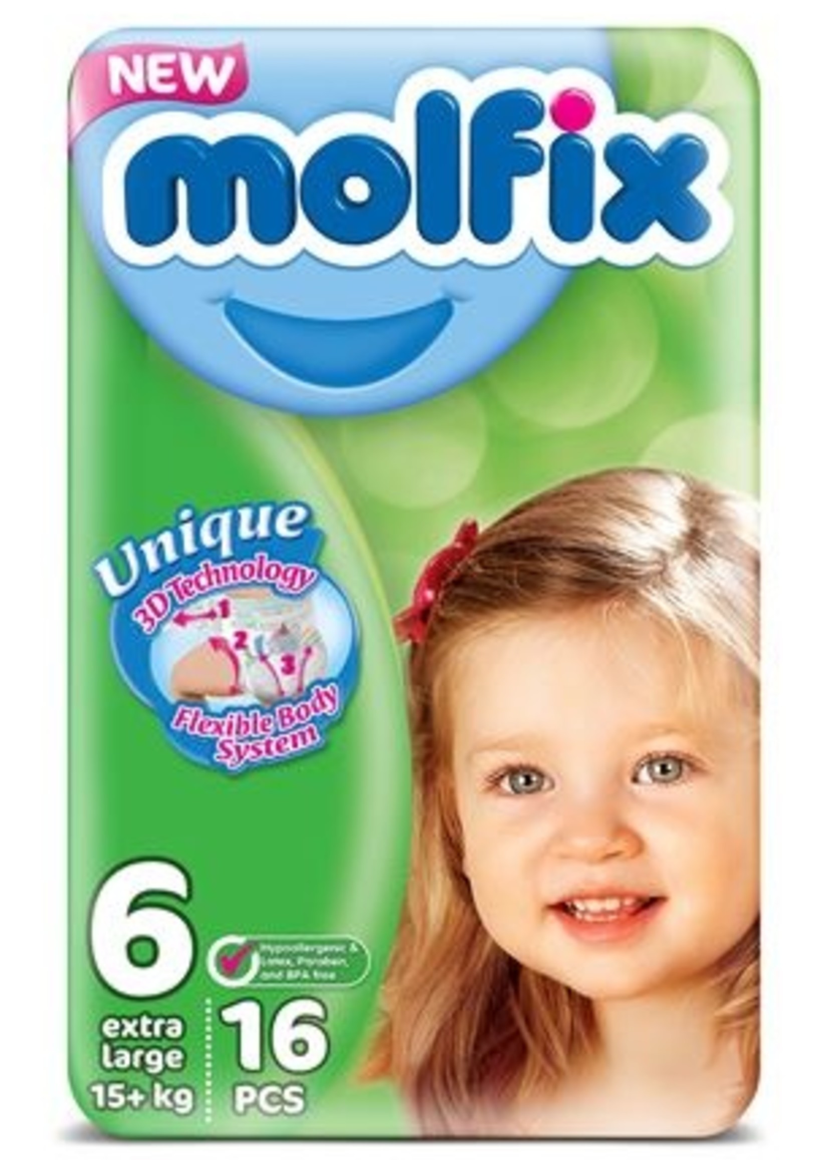 Molfix Molfix Babyluiers Extra Lange Nr 6