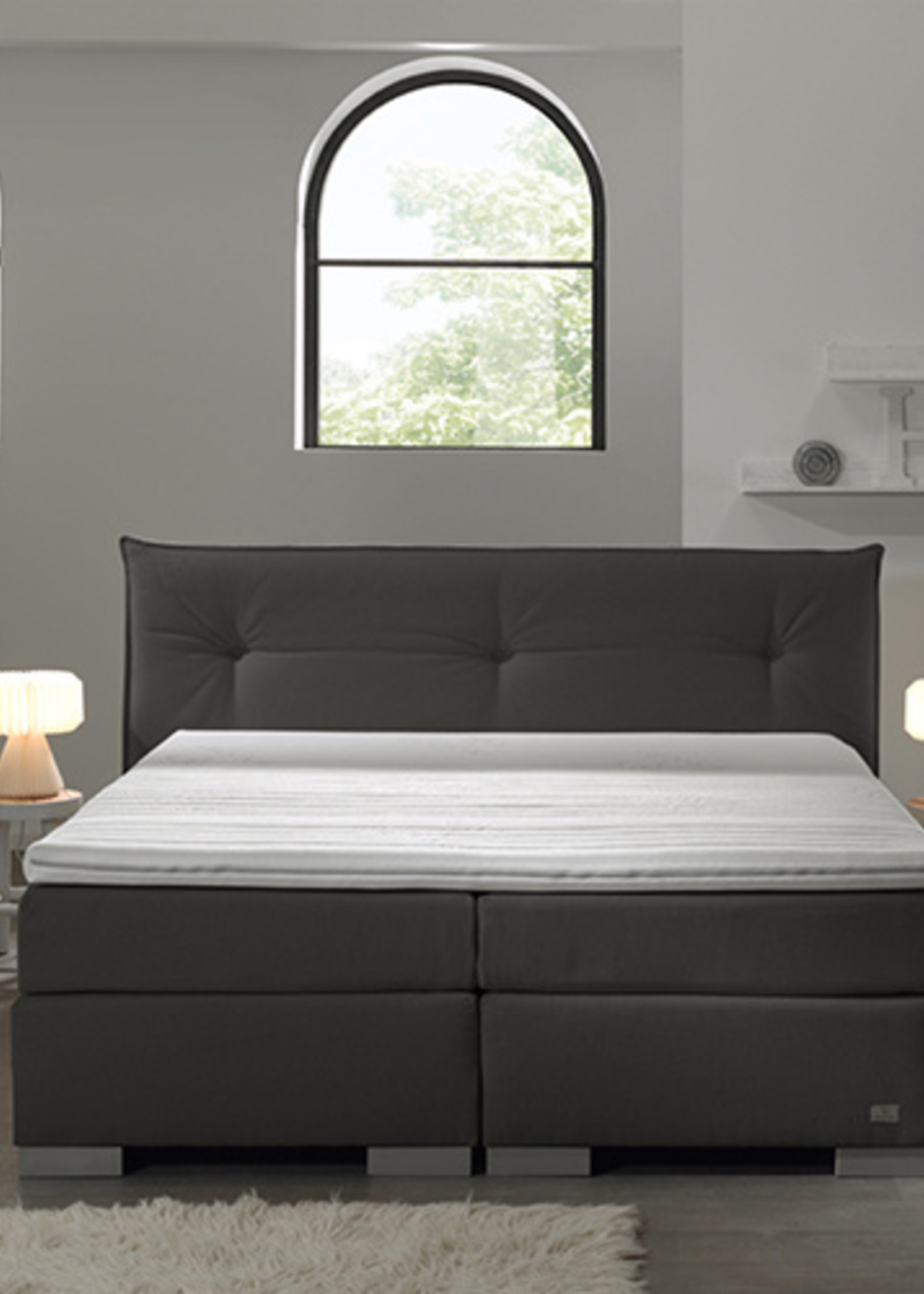 Primaviera Deluxe Boxspring Livorno Antraciet