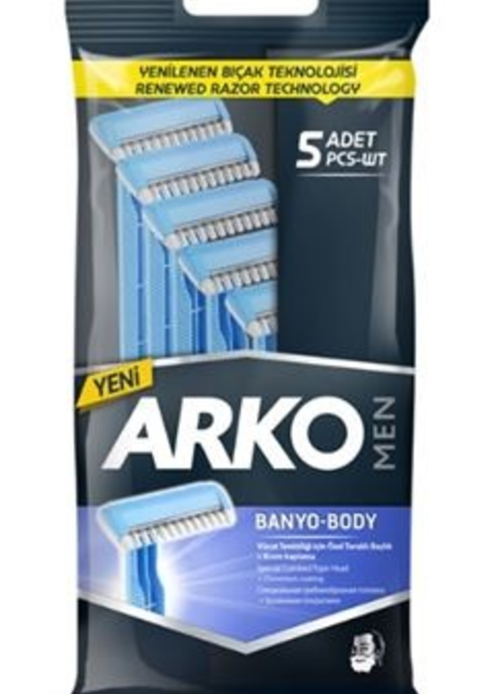 Arko Arko Men Scheermesjes Body 5 stuks