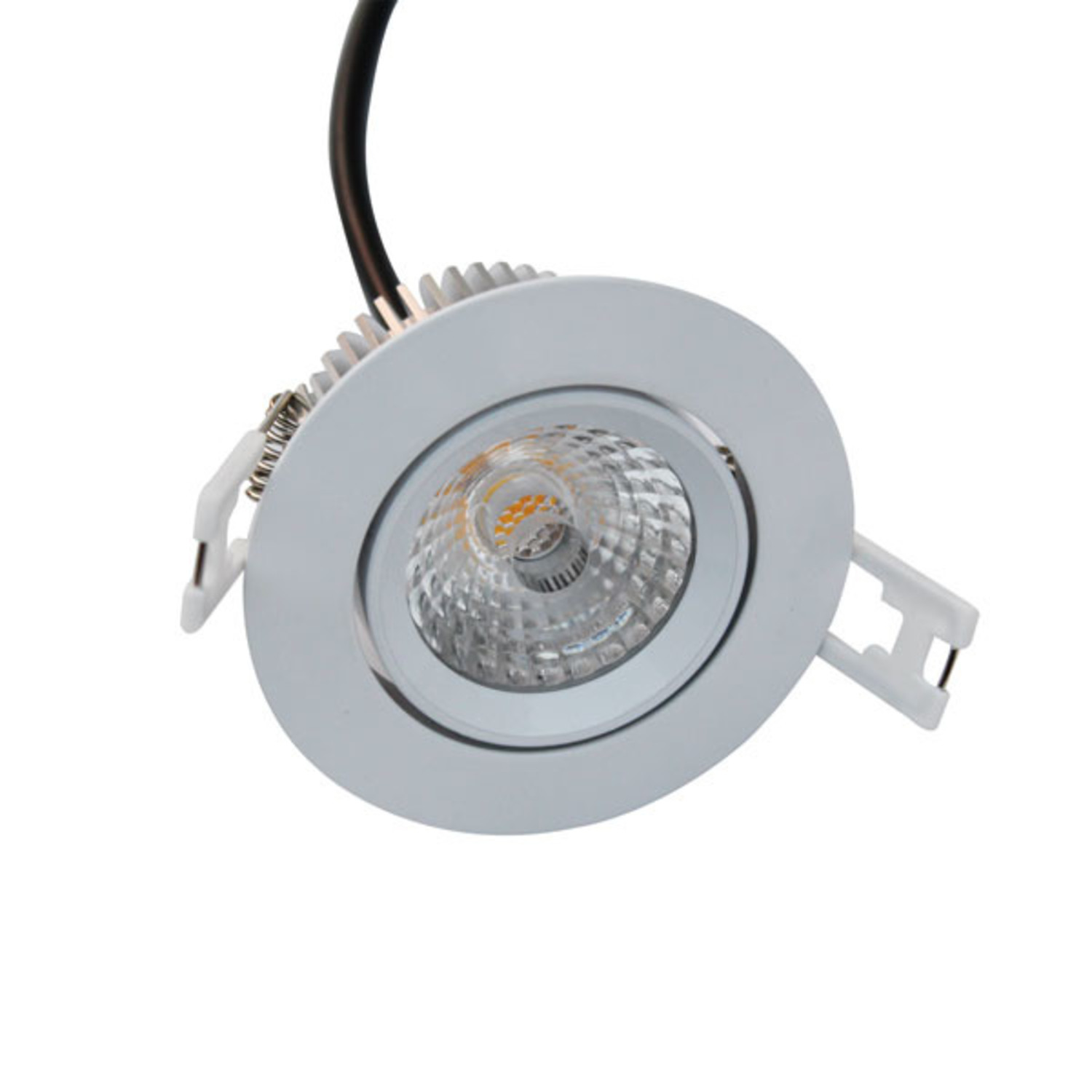 Inbouwspot LED IP44 zonder trafo 7W 230V wit of grijs - Leddepot.be