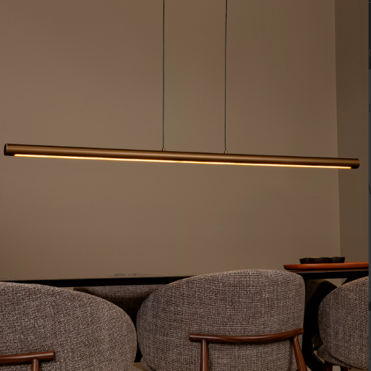 Stijlvolle hanglamp GISELA 5-lichts rond | Amber | Lichtcentrum Hengelo