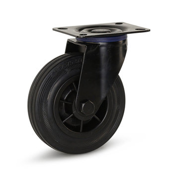 Gummi länkhjul 125 mm - 120 kg