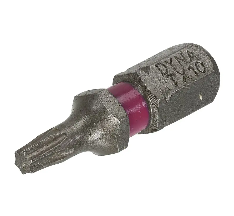 Dynaplus - Skruvbit 25MM - TX-10 Rosa (10 st)