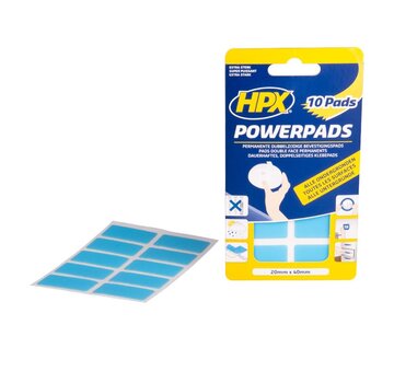 HPX HPX - Dubbelsidiga fästkuddar - 20 mm x 40 mm (10 stycken)