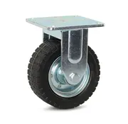 MESO Gummi tung last fasthjul, Stål  hjulkropp  200 mm