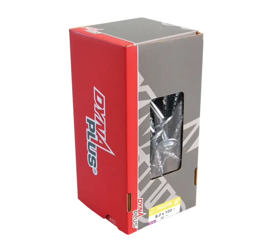 Dynaplus - Skruvar Torx 25 med mothuvuden - 5 x 50mm - Förzinkad - Fullad (200 st)