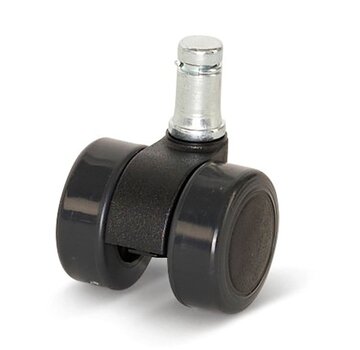 Premium möbelhjul, 36mm, PU med stift 11x20mm