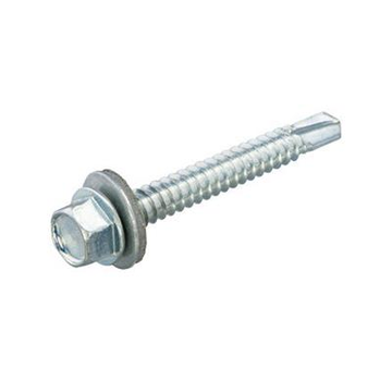 Tak & fasad - Monteringsskruvar för stål - 6,3 x 32mm - Förzinkad - Guldgänga (100 st)