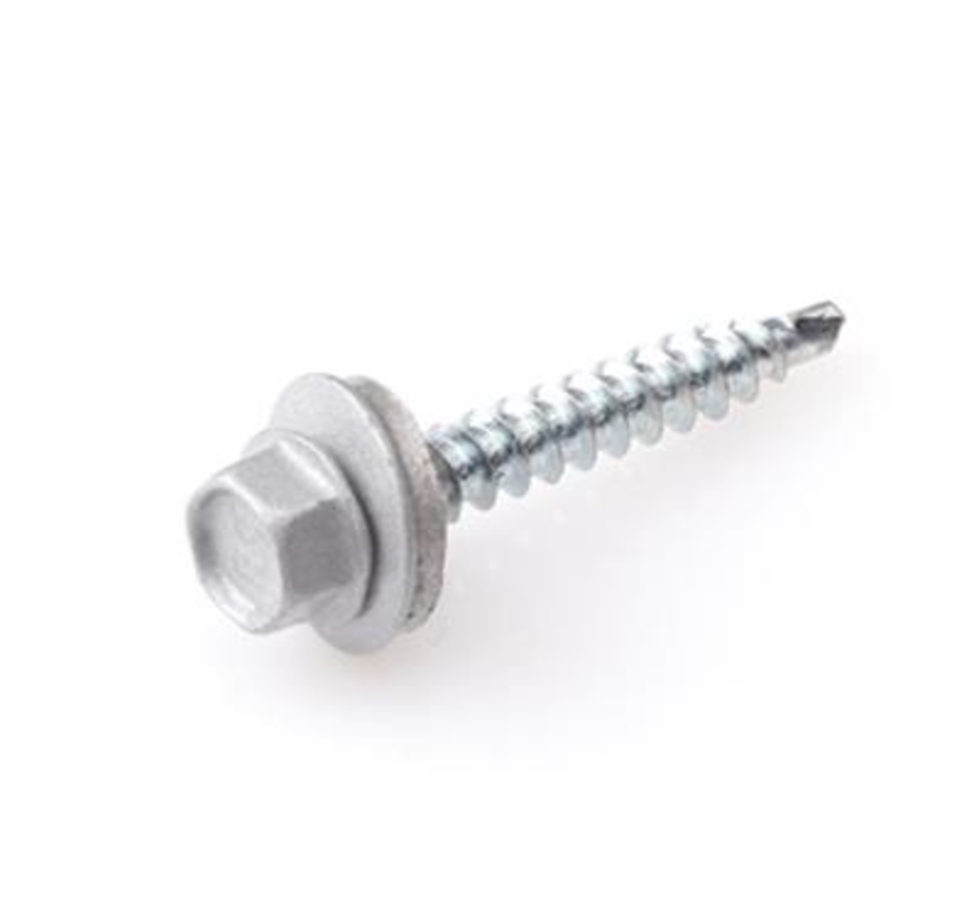 Tak & fasad - Profilplåtskruv - 4,8 x 35 mm - Förzinkad - Guldgänga - Alu (200 st)