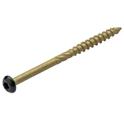 Dynaplus - Däckskruvar för gavel och kruka - Torx 15 - 4,0 x 60mm - AR-brons - Svart huvud - CK (200 st)