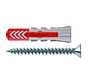 Fischer - DuoPower S- Universalplugg - 8 x 40 mm - Inklusive skruvar (50 st)