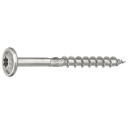 Heco Topix-Plus - Rostfria A2-skruvar - Torx mothuvud - 6 x120mm - Delgänga (100 st)