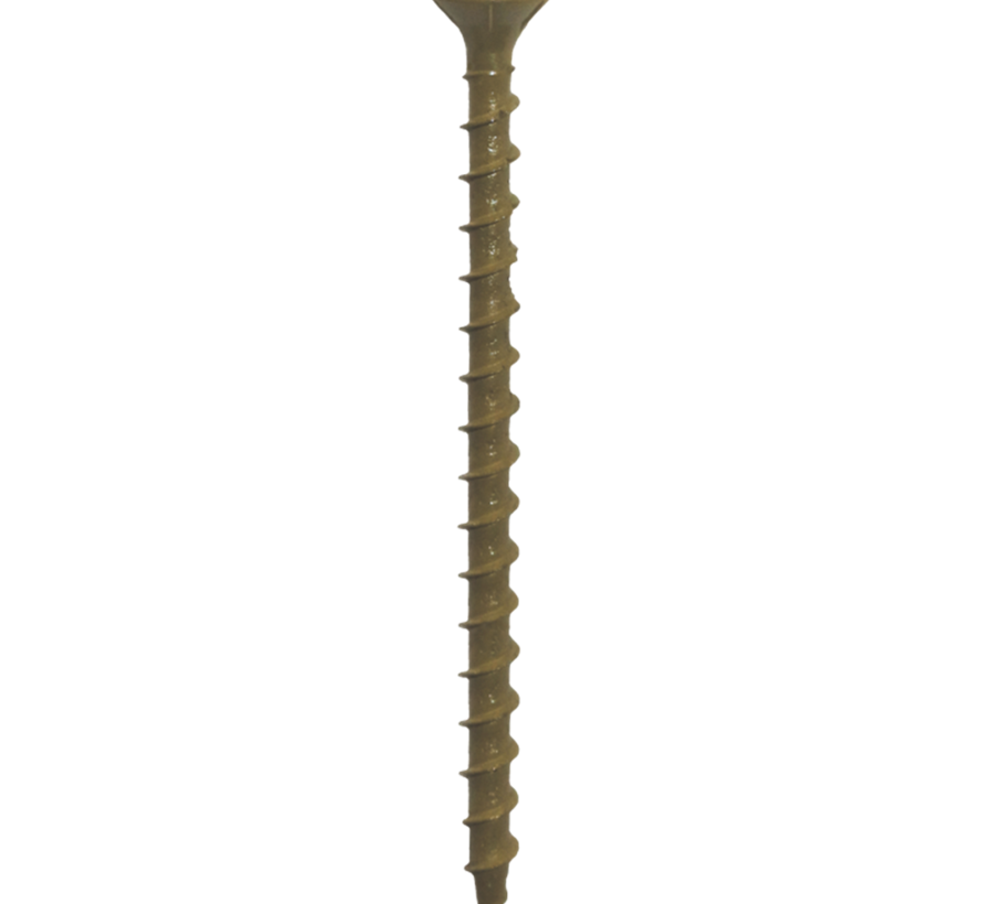 Woodies - Ultimate Shield utomhusskruvar - Torx 15 platt försänkt huvud - 3,5 x 25 mm - hel gänga (200 st)