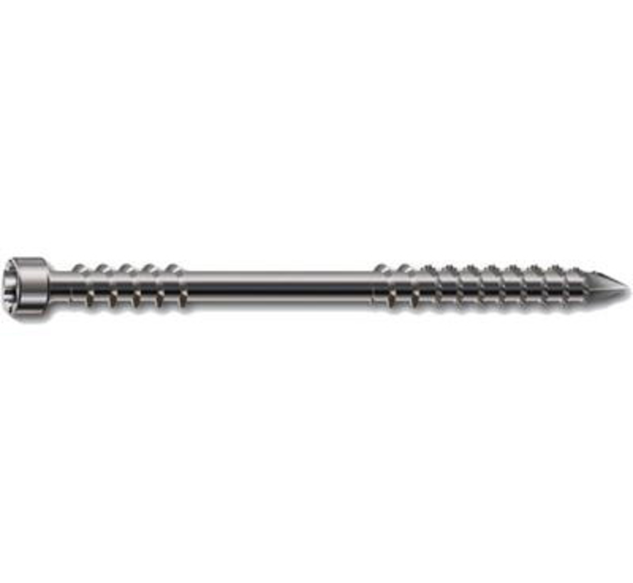 Spax - Trallskruvar - Byggnadsställningar och broar - 8 x 120 mm - Torx 40 - Delgänga - Rostfritt stål A4 (50 st)