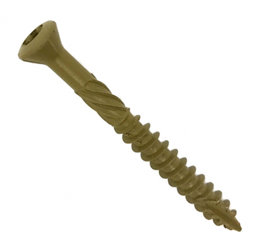 Woodies - Trallskruvar - Torx 25 försänkt huvud - 5 x 40 mm - Delgänga - Härdat stål (200 st)