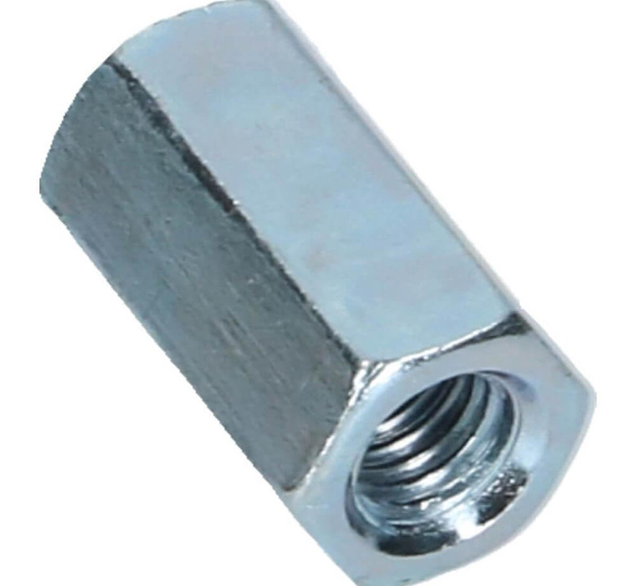 Kopplingsmuttrar - M8 - Förzinkade (100 st)