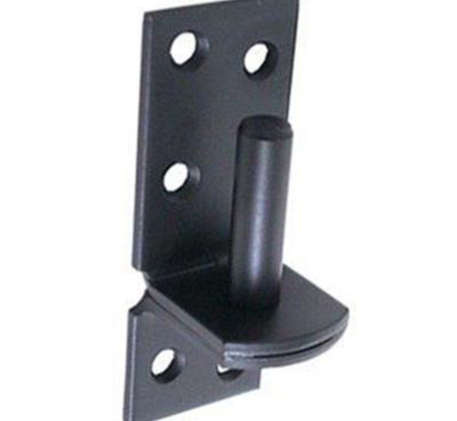 Platt tumme - 16mm - Svart