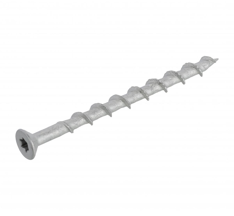 Proftec - Gasbetongskruvar - Torx 30 Flathead - 80 x 100mm - Helgänga - Dacromet (25 st)