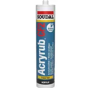 Soudal - Acryrub CF2 Crackfree - Akryl tätningsmedel - Vit - 310ml