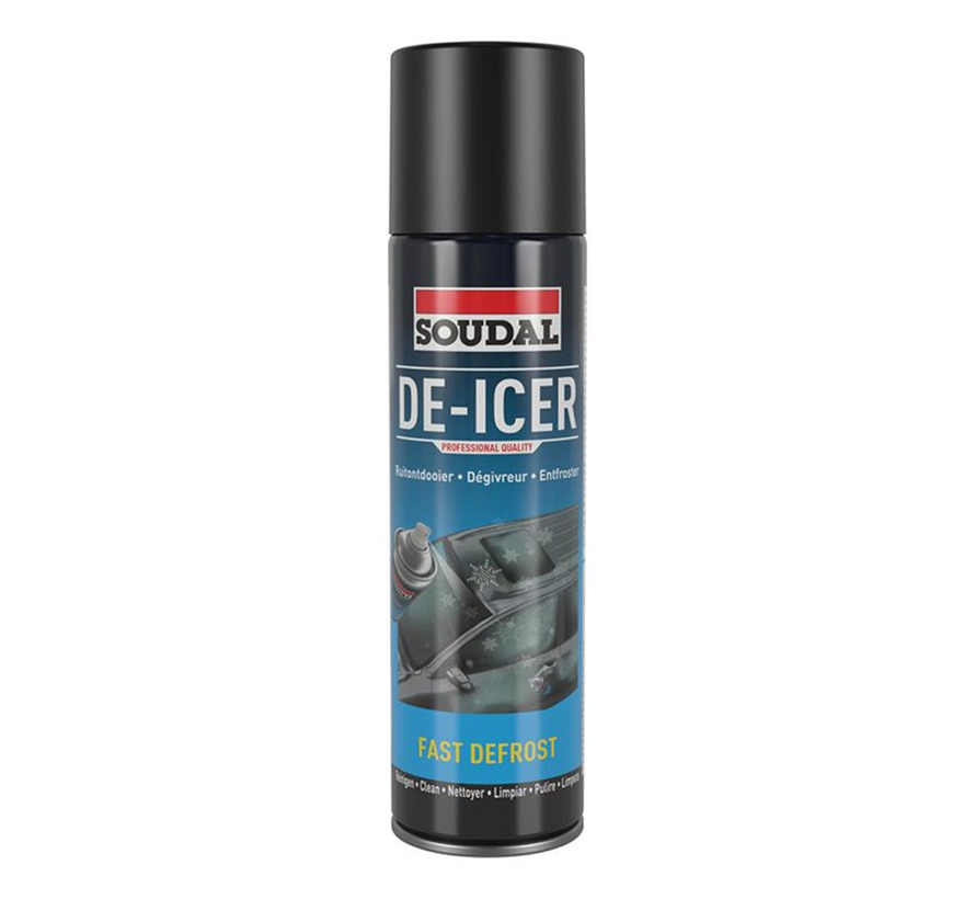 Soudal - DE-ICER - Vindruteavfrostare + Låsavfrostare - 400ml