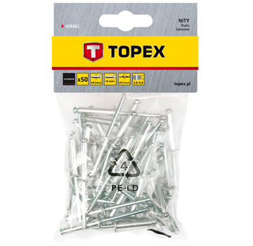 Topex - Popnitar - 4,0 x 8 mm (50 stycken)