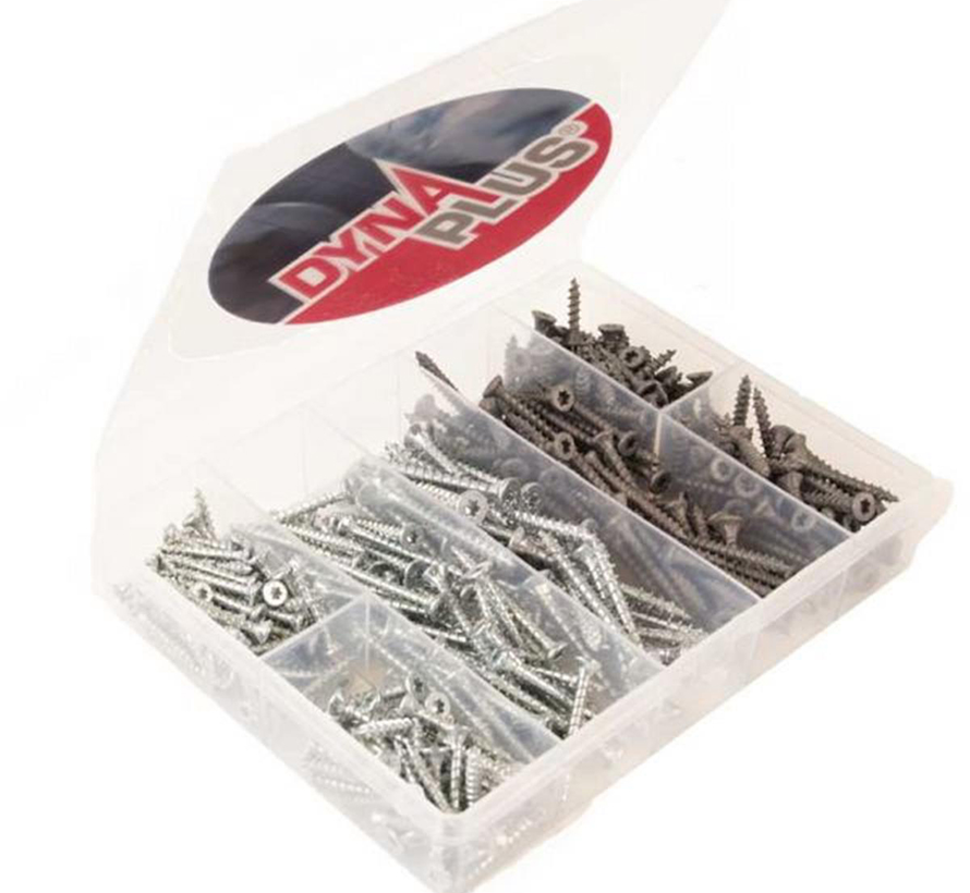 Dynaplus - Organiser - Galvaniserade skruvar - AR-belagda skruvar - Torx