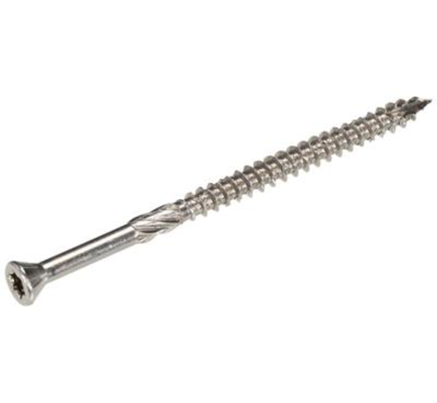 Woodies - Trallskruvar - Torx 25 försänkt huvud - 5 x 70 mm - Delgänga - rostfritt stål-410 (200 st)