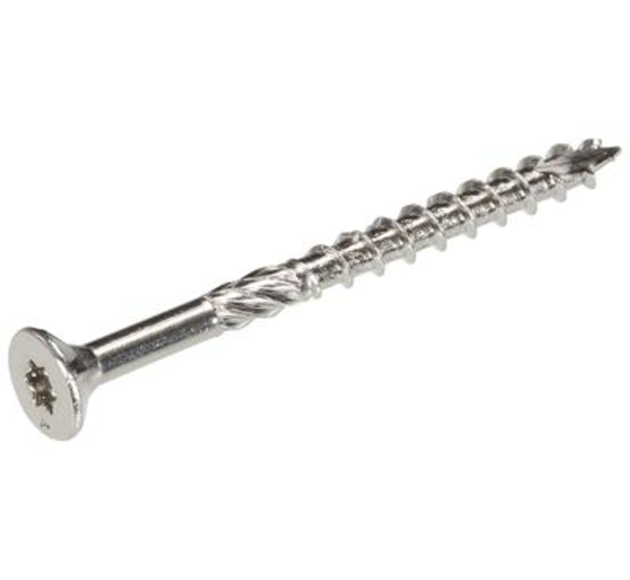 Woodies - skruvar Ultimate - Torx 20 Flathead - 4 x 50mm - Delgänga - rostfritt stål (200 st)