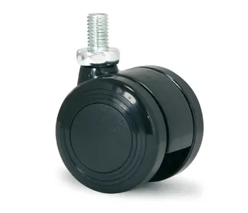 MESO Möbelhjul 40mm PU dubbel mjuk bult M8