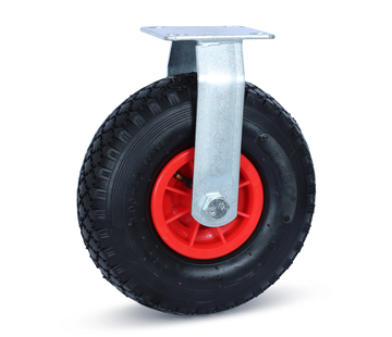 MESO Skophjul med pneumatiskt däck - Plastfälg - 260mm - 125kg