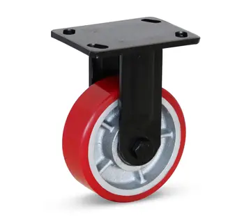 MESO PU extra kraftigt fast länkhjul - 150mm - 1000kg