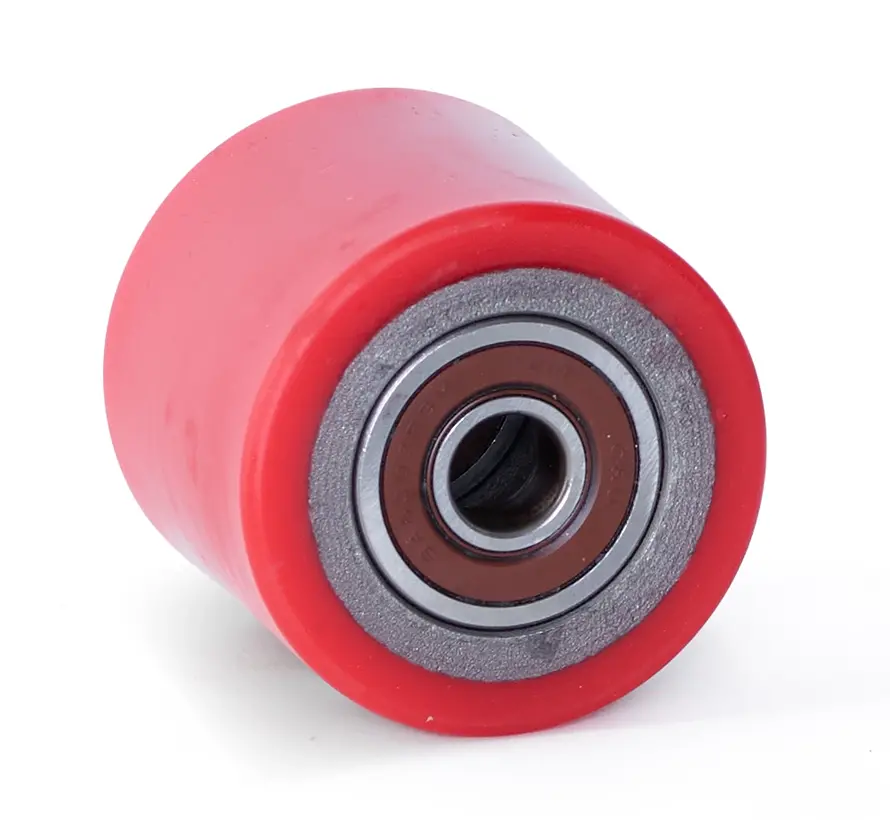 PU-pallrulle 80x70 - Axeldiameter 17mm - Lastkapacitet 450kg
