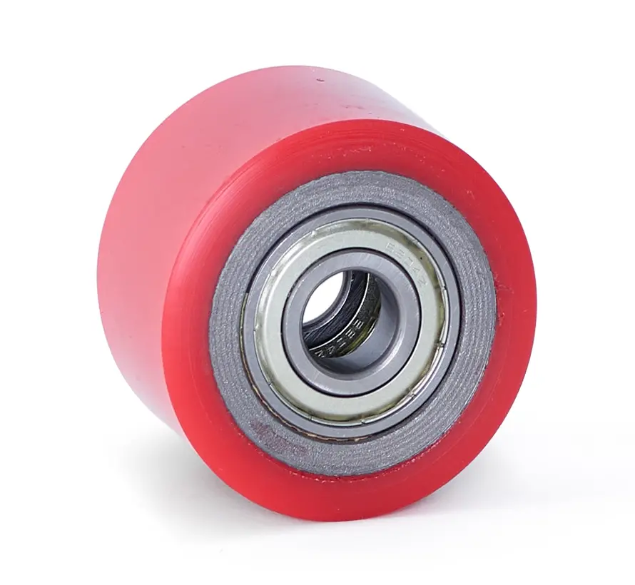 PU-pallrulle 80x50 - Axeldiameter 20mm - Lastkapacitet 400kg