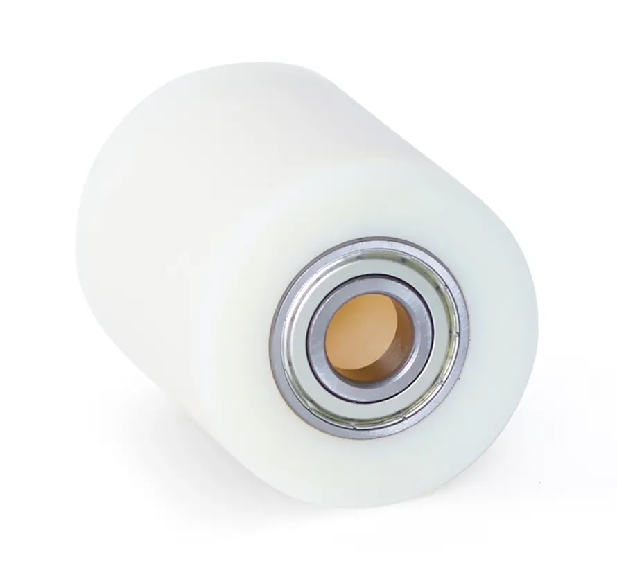 Pallrulle i nylon 80x100 - Borrdiameter 20mm - Kullager - Lastkapacitet 1100kg