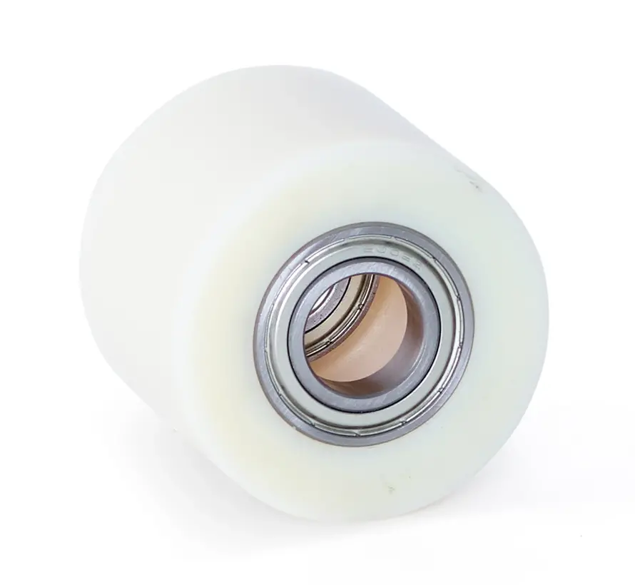 Pallrulle i nylon 80x70 - Axeldiameter 25mm - Kullager - Lastkapacitet 700kg