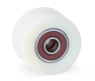 MESO Pallrulle i nylon 80x50 - Axeldiameter 17mm - Kullager - Lastkapacitet 500kg