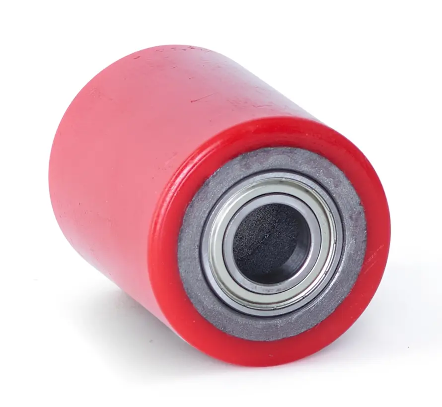 PU-pallrulle 80x100 - Axeldiameter 25mm - Lastkapacitet 700kg