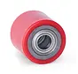 PU-pallrulle 80x70 - Axeldiameter 25mm - Lastkapacitet 450kg