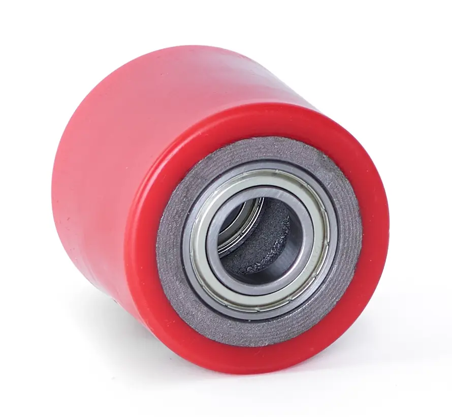 PU-pallrulle 80x70 - Axeldiameter 25mm - Lastkapacitet 450kg