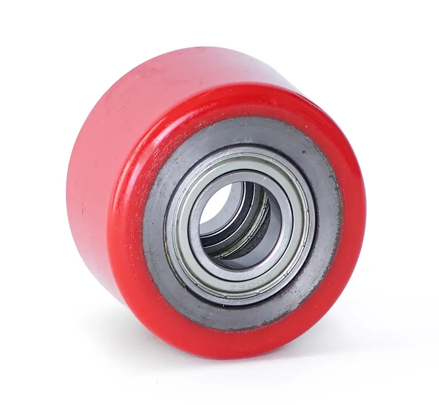 PU-pallrulle 80x50 - Axeldiameter 25mm - Lastkapacitet 400kg