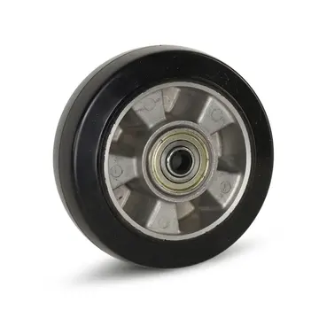 MESO Svarta elastiska gummihjul 150 mm - 330 kg